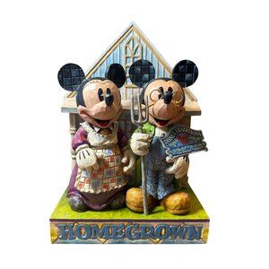Disney Traditions Jim Shore Homegrown Mickey & Minnie Figurine 4006882 Hand-Pain